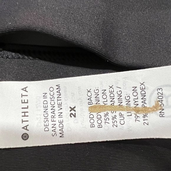 NWT ATHLETA D-DD Ultimate Bra In Supersonic 2X Black - Picture 4 of 6